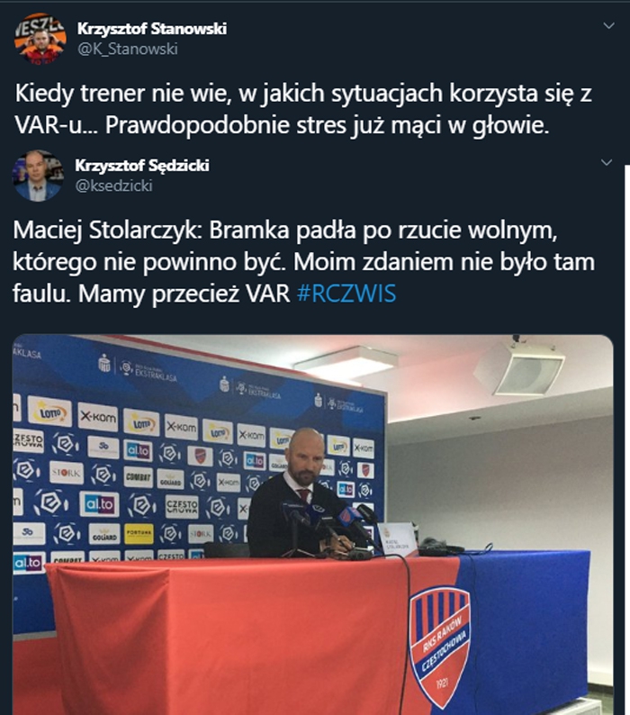 KURIOZALNE słowa Stolarczyka po przegranym meczu...